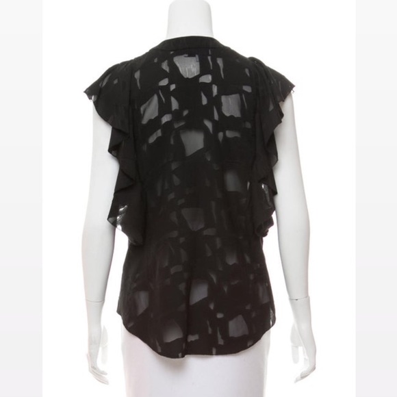 Iro Black Lace-Up Gilka Blouse - Picture 6 of 15